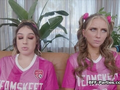 Soccer trainer makes chicks squirt after training
