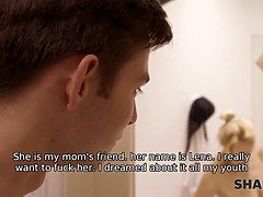 Mommy has no idea son is hooking up with her hot girlfriend