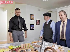アナル, デカパイ, 黒人, 黒人, ゲイ, ヒール, 淫乱熟女, シーメール
