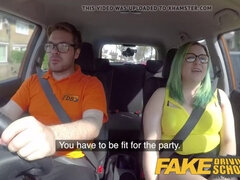 Isabel Dean & Estella Bathory in a wild school party with fake driving & sex