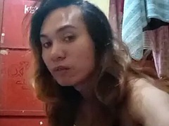 Aziatisch, Grote lul, Sperma shot, Filippijnse vrouw, Latex, Masturbatie, Moeder die ik wil neuken, Shemale