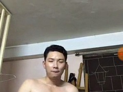 Asiatique, Homosexuelle, Masturbation, Muscle, Webcam
