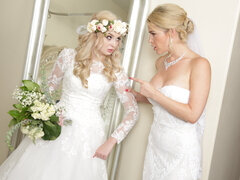 Lizanje anusa, Nevesta, Facesitting, Lezbijke, Lizanje, Šeškanje, Trojček, Wedding