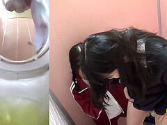 Japanese student, japanese piss, young