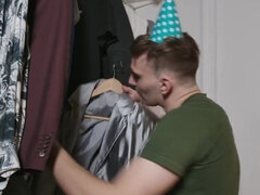 Dude sneakily fucking a much younger hottie