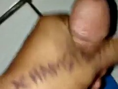Shaking a viral cock with oil