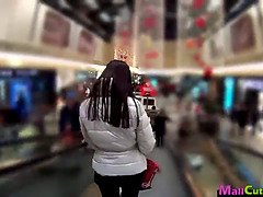 MallCuties Teen amateur girl with big boobs fucks on public