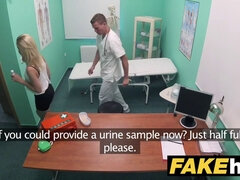 Kristina blond's first time with a kinky doctor in a fake hospital