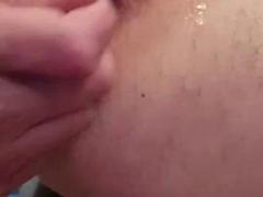 Ass playing close up