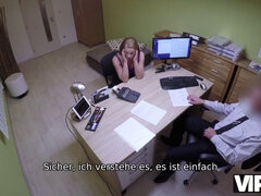 Czech couple gets interviewed & pays cash for a steamy handjob