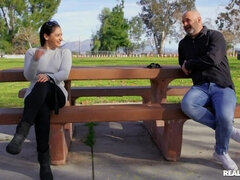 Dormitorio, Tetas grandes, Mamada, Corridas, Ffm, Al aire libre, Pov, Realidad