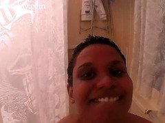 Dirty talking Indian Lily gives POV shower and dirty talk