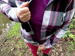 服従, 露出狂, 陵辱, 裸, 公共, お仕置き, スラップ, オッパイの