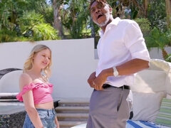 Rubia, Mamada, Sexo duro, Hd, Interracial, Natural, Al aire libre, Pequeña