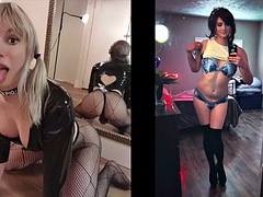 Kompilation, Crossdresser, Fetisch, Transfrau