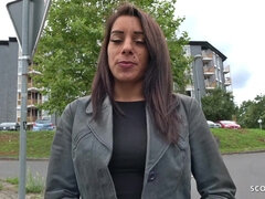 GERMAN SCOUT - SAGGY TITS TEEN SEDUCE TO FUCK AT STREET CASTING IN GERMANY - Female orgasm