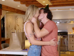 Stud seducing his teen stepsister Katie Hunt