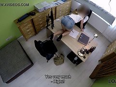 Loan agent fucks customer as he wants and comes on face