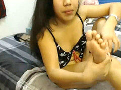 Filipina self sole worship fresh from high-heeled shoes. Sample of what's in pvt lurk.