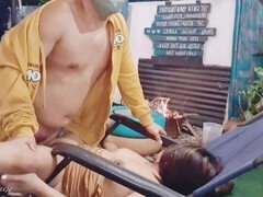 Pinay teen spills her naughty side at 18 - Risky public fun in pool