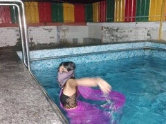 Disha's steamy poolside affair with a sex toy