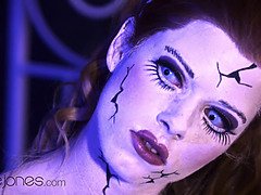 Haunted doll redhead craves cock in Halloween horror parody