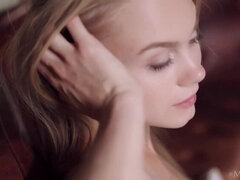 Blond, Hunn, Hd, Tynn, Alene, Strømper, Tattovering