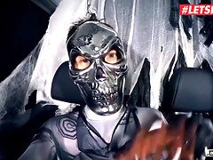 (Lena Nitro, Lullu Gun, Jason Steel, Fash) - Spooky Halloween Foursome Fuck In The Car