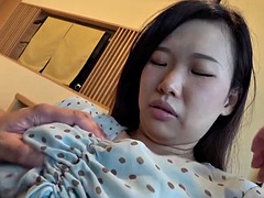 Curvy and modest Japanese wife fulfills her husbands fantasies about her mother-in-law
