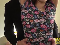 Bondage disciplin sadomasochisme, Trældom, Brunette, Langt ned i halsen, Fetish, Hd, Realitet, Skrige