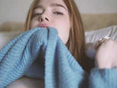 Carina, Vibratore, Hd, Orgasmo, Figa, Rossa, Solo, Bagnata