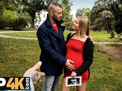 Pik sutte, Hanrej, Tjekke, Hundestilling, Hd, Penge, Gravid, Kone