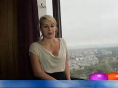French Amateur Tatiana from facebook fucked hardcore doggystyle and swallow cum