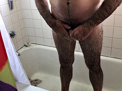 Hairy mature daddy O Trevor big wet hard cock