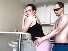 Russian married floozy meets her young lover