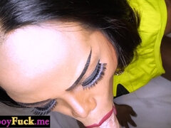Horny Thai ladyboy fucks white boyfriend
