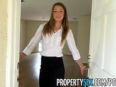Horny house flipping real estate agent fucks her handyman