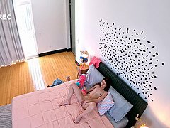 18, 큰 가슴, 음경, 목구멍이 막히는, Hd, 보지, 빼빼한, 단단한
