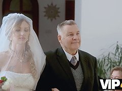 Smuk, Brud, Utro, Kjole, Europærer, Hd, Strømper, Bryllup