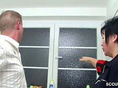 German Stepmom Seduce Big Cock Young Boy To Fuck