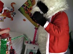 Anal sex with santa panda