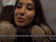 Russian teen Monica Wet goes rough with debt collector in Debt4k