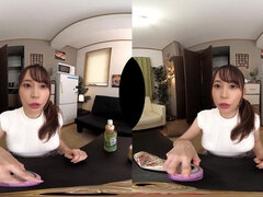 Japanese gorgeous bimbo VR heart-stopping porn