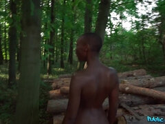 Auditie, Zwart, Pijpbeurt, Zwart, Harig, Interraciaal, Geld, Buiten