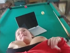 Amateur POV phone video with super busy chick giving head