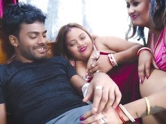 Desi stepbrother has a wild romp with his step-sister and stepmom at the same time