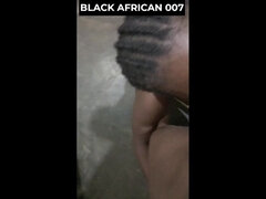 Afrikansk, Svart, Avsugning, Par, Glasögon, Hemmagjord, Pov