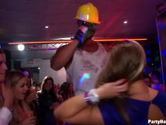 Blond, Brunette, Påkledd, Bakfra, Briller, Hardcore, Raseblandet, Strømper