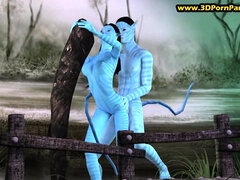 Neytiri getting fucked in Avatar 3D adult entertainment parody