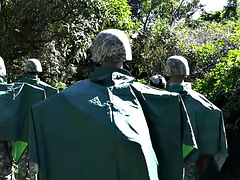 Enthousiasteling, Fetisj, Homo, Spier, Buiten, Tatoeage, Uniformpje